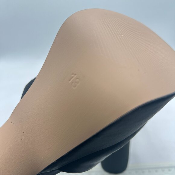 FSJ Black Platform Ankle Strap Sandals Peep Open Toe Chunky High Heels Shoes - Picture 6 of 8